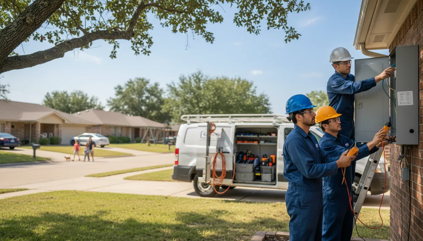 Certified electrician providing emergency electrical services in Houston, OH